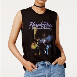 Prince Purple Rain Muscle Graphic T-Shirt Tank Top